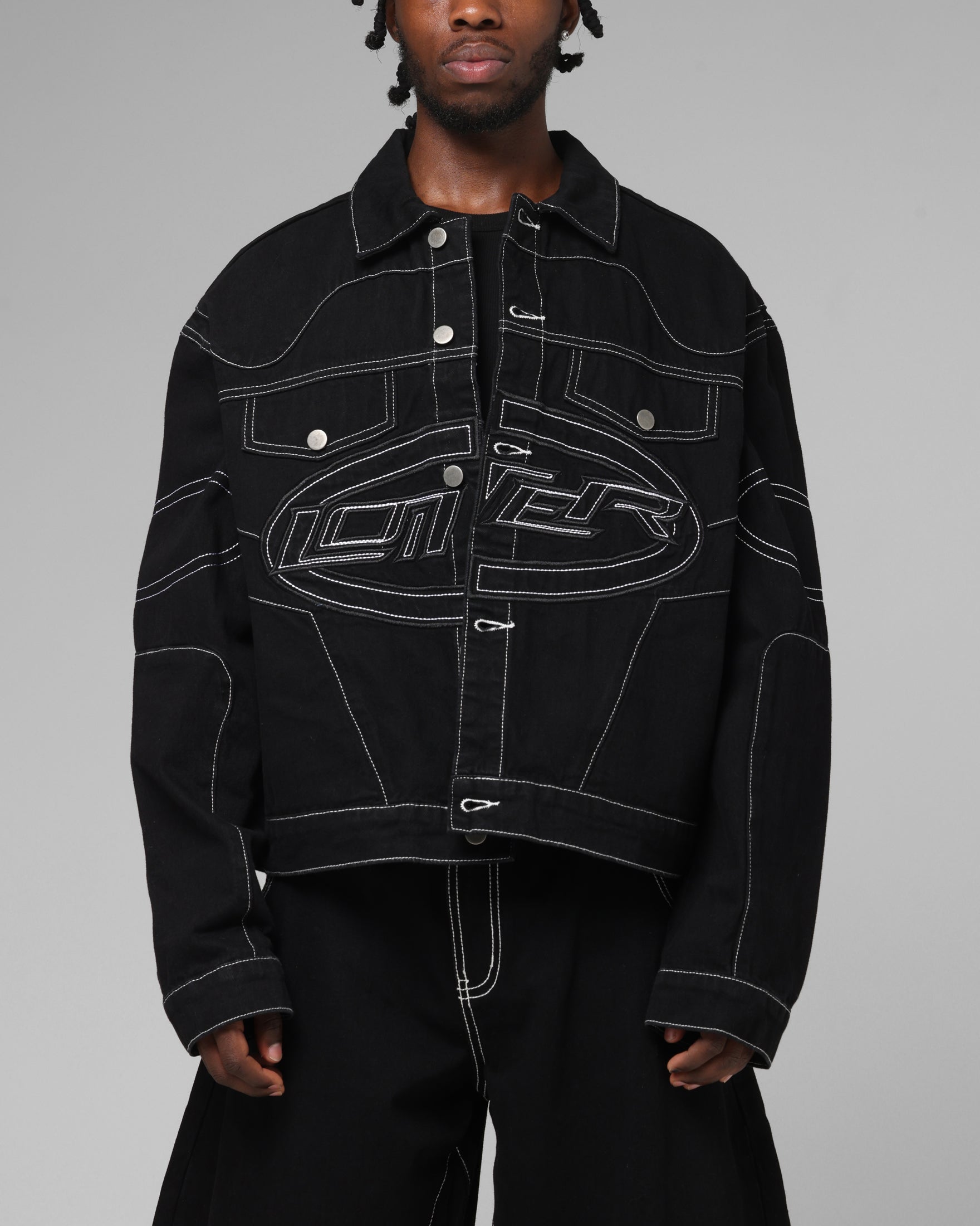 Loiter Daytona Denim Jacket Black | Culture Kings US