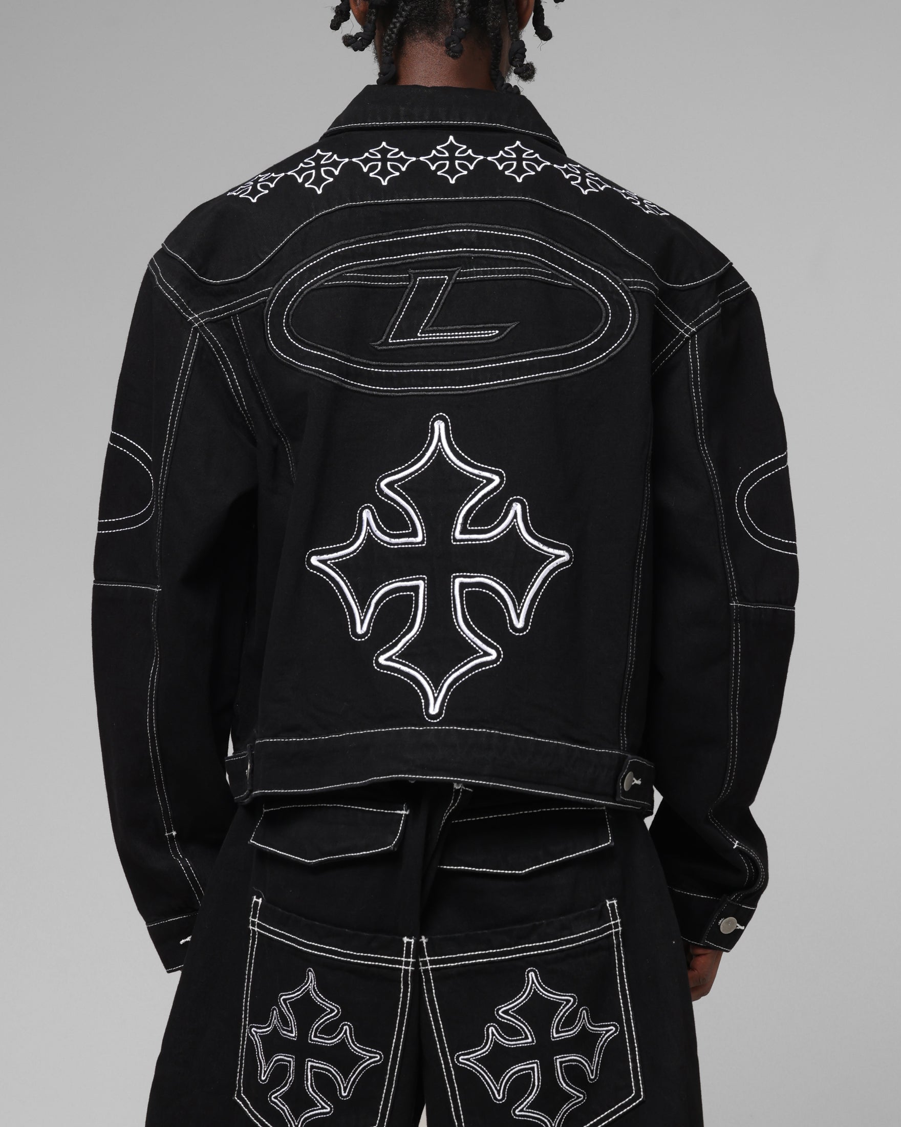 Loiter Daytona Denim Jacket Black | Culture Kings US