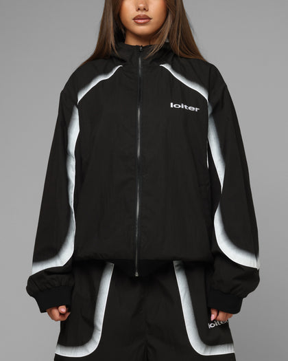 Loiter Spray Day Track Jacket Black