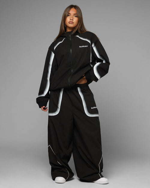 Loiter Spray Day Track Jacket Black