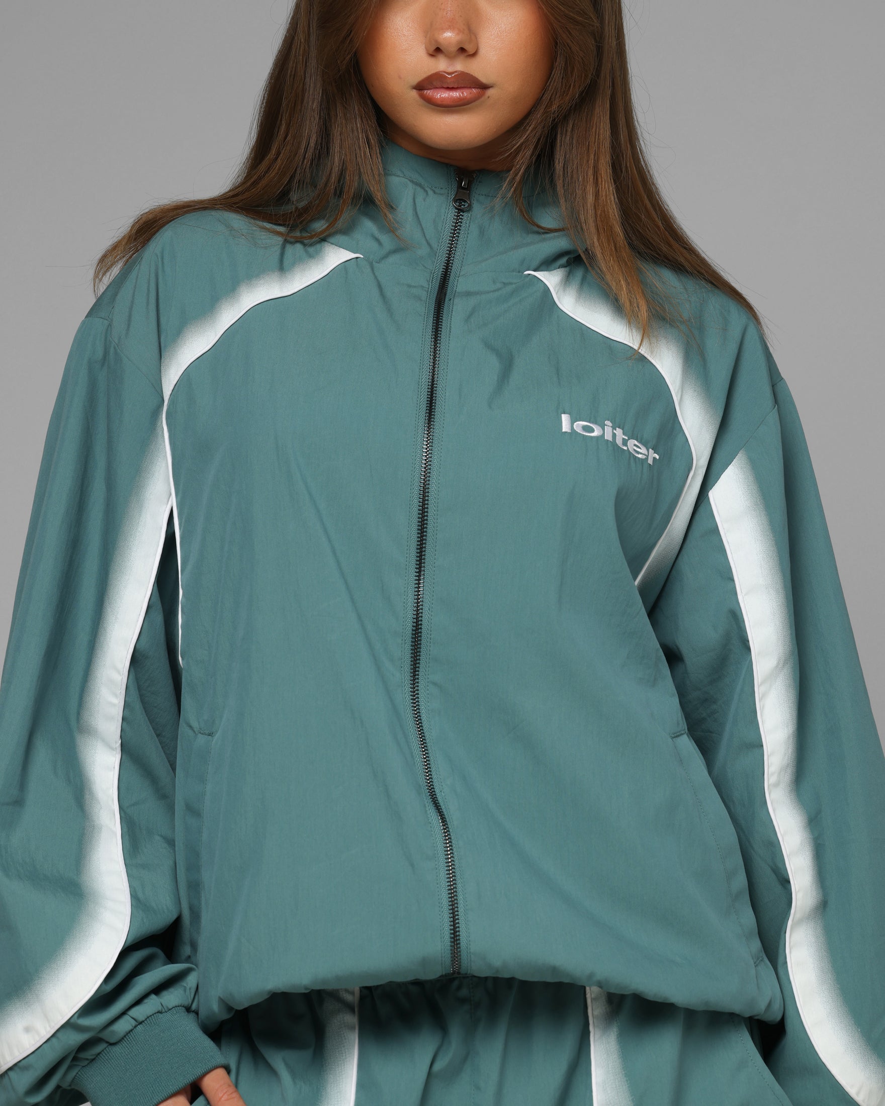Loiter Spray Day Track Jacket Teal | Culture Kings US