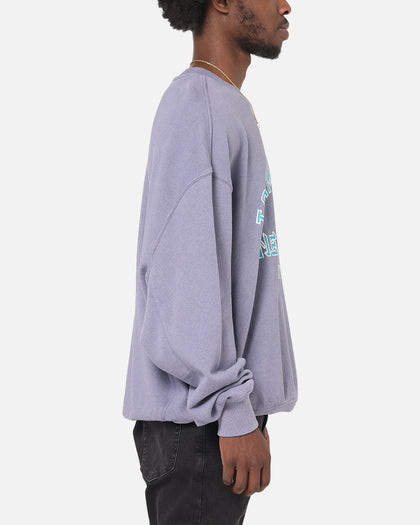 Tommy Jeans Cropped Overdyed Varsity Crewneck Washed Blue