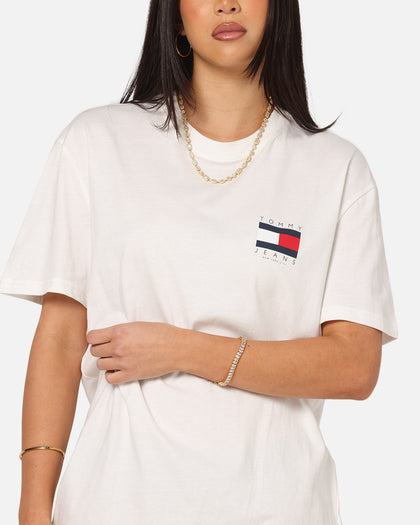 Tommy Jeans Regular Flag Graphic T-Shirt Ecru