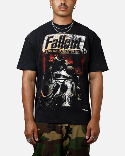 73Studio X Fallout '97 Fallout Vintage T-Shirt Black Acidwash