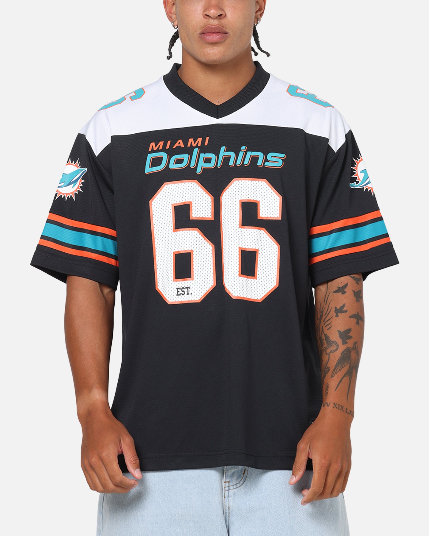 Majestic Athletic Miami Dolphins Glenver Mesh Oversized T-Shirt