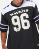 Majestic Athletic Baltimore Ravens Glenver Mesh Oversized T-Shirt Black
