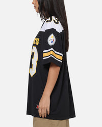Majestic Athletic Pittsburgh Steelers Glenver Mesh Oversized T-Shirt Black