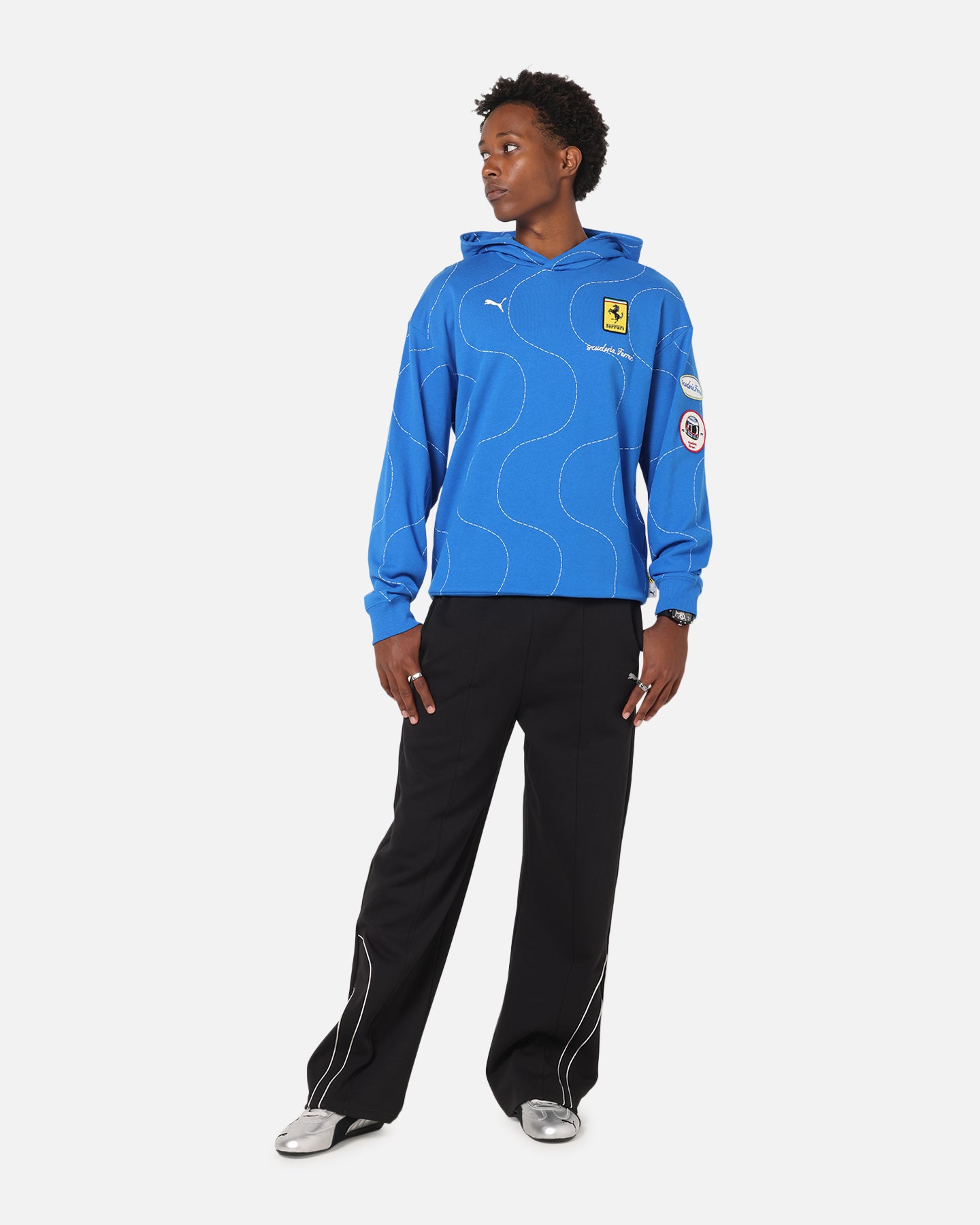 Puma X Scuderia Ferrari Monza Hoodie Steer Blue | Culture Kings US