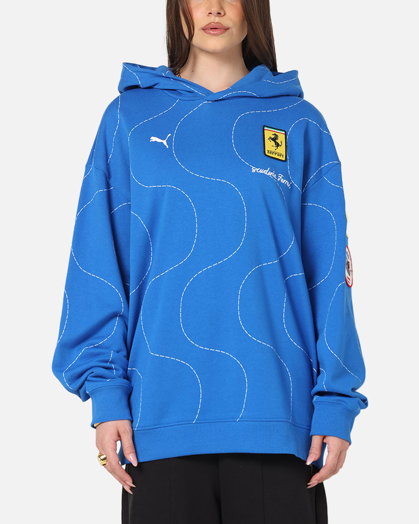 Puma X Scuderia Ferrari Monza Hoodie Steer Blue | Culture Kings US