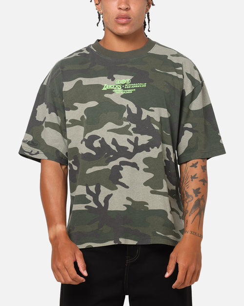Mitchell & Ness Los Angeles Lakers 48 Camo T-Shirt Green Camo