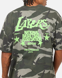 Mitchell & Ness Los Angeles Lakers 48 Camo T-Shirt Green Camo