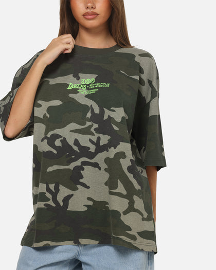 Mitchell & Ness Los Angeles Lakers 48 Camo T-Shirt Green Camo