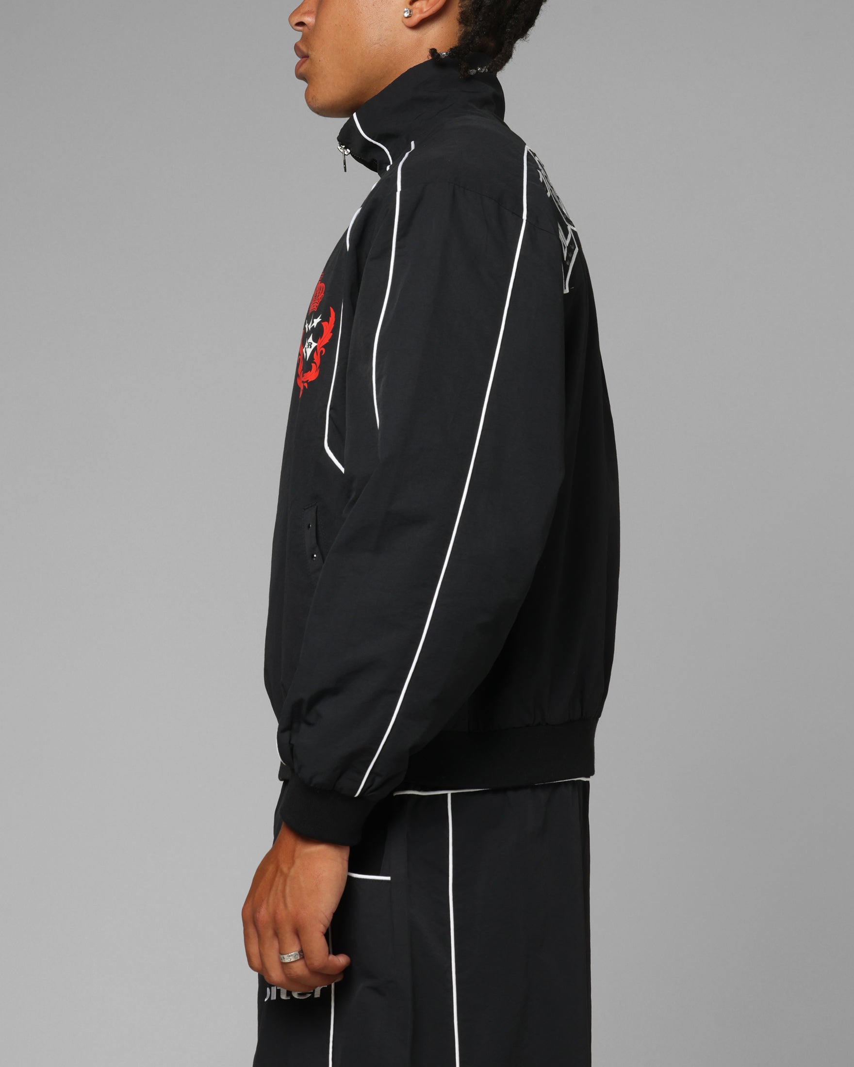 Loiter Imperial Track Jacket Black | Culture Kings US