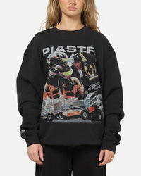 Mitchell & Ness X Mclaren Oscar Piastri Signature Crewneck Washed Black