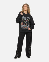 Mitchell & Ness X Mclaren Oscar Piastri Signature Crewneck Washed Black