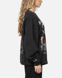 Mitchell & Ness X Mclaren Oscar Piastri Signature Crewneck Washed Black