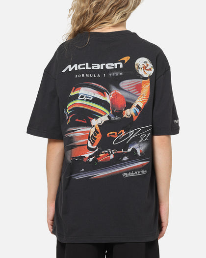 Mitchell & Ness X Mclaren Oscar Piastri Signature T-Shirt Washed Black