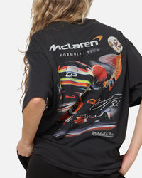Mitchell & Ness X Mclaren Oscar Piastri Signature T-Shirt Washed Black