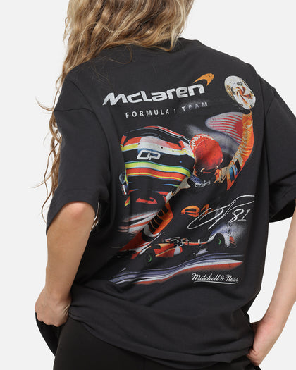 Mitchell & Ness X Mclaren Oscar Piastri Signature T-Shirt Washed Black