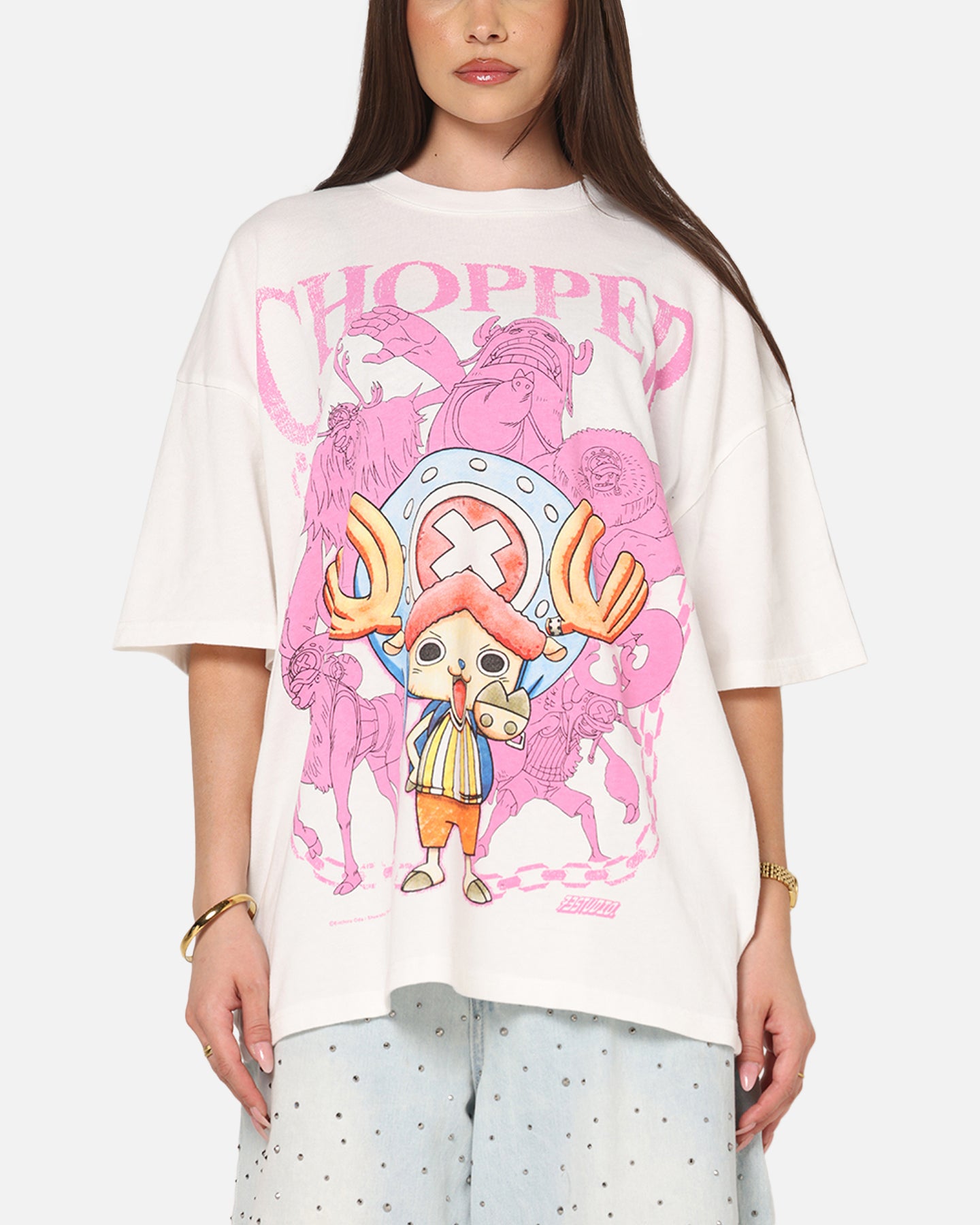 73Studio X One Piece Chopper Vintage T-Shirt Off White | Culture