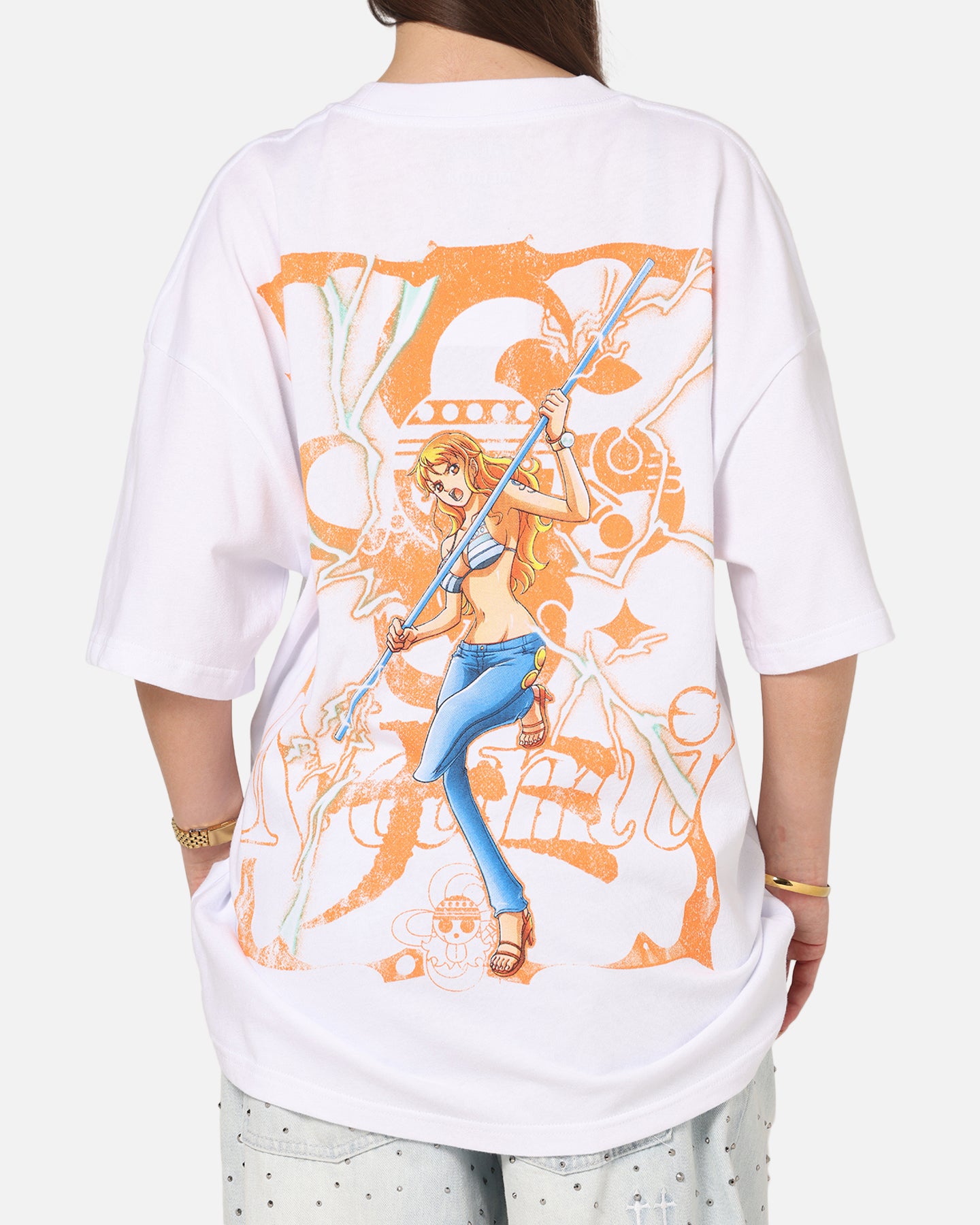 73Studio X One Piece Nami Vintage T-Shirt White | Culture Kings US
