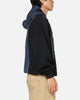 Carre Piped Pullover Hoodie Black/Blue