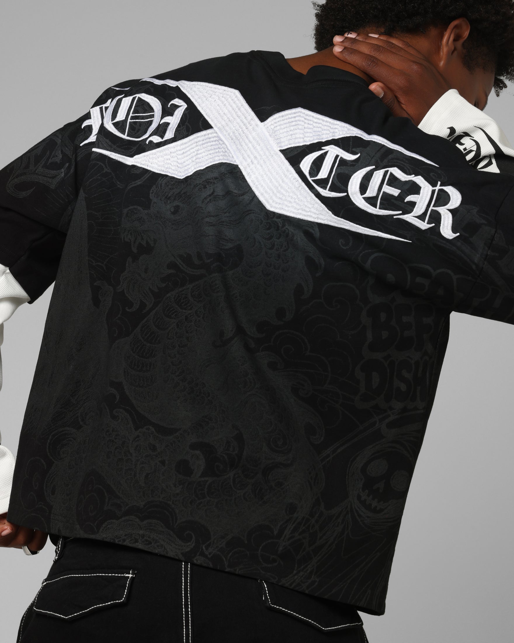 Loiter Xplicit Layered Long Sleeve T-Shirt Black | Culture Kings US