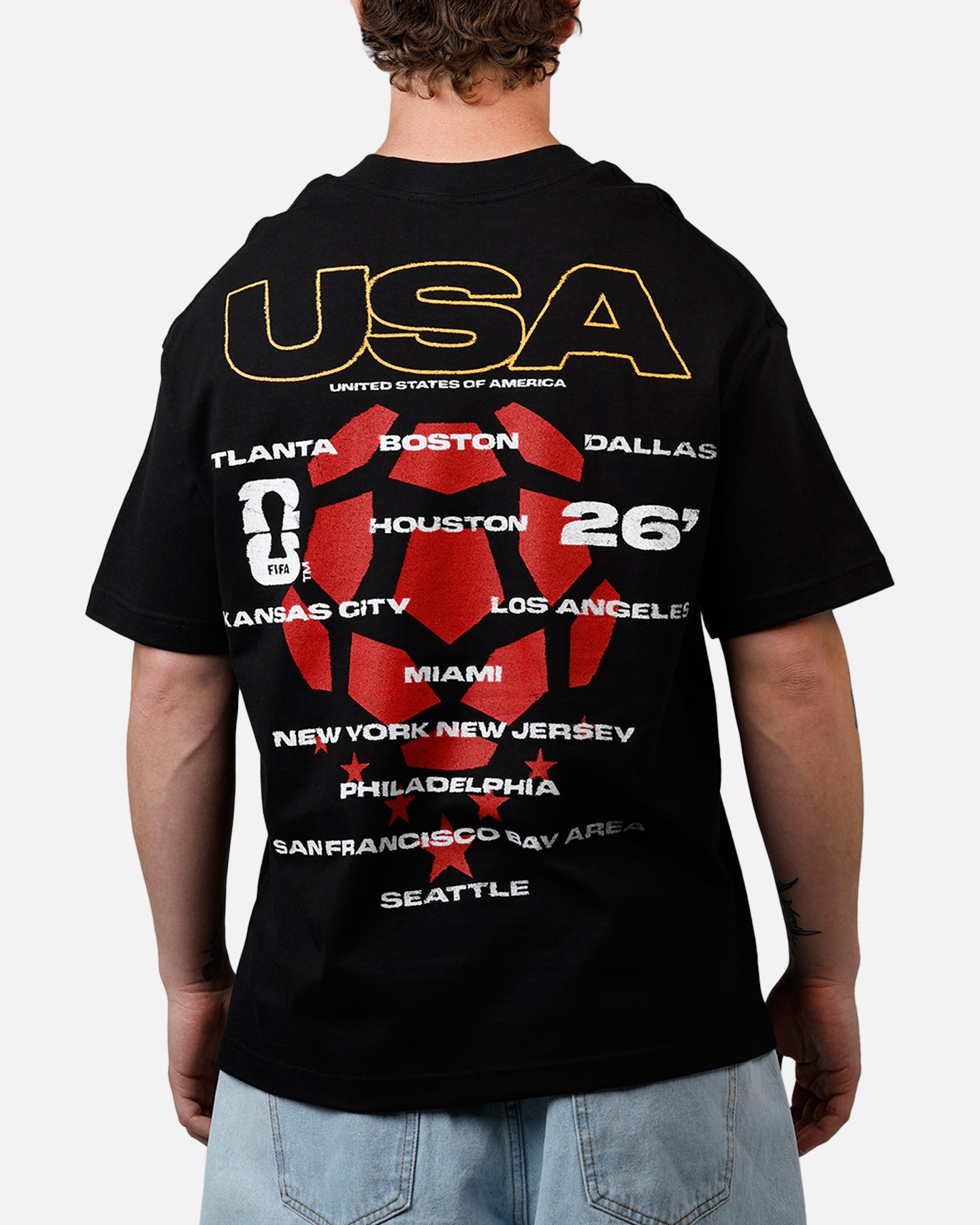 Fifa USA Cities T-Shirt Black | Culture Kings US