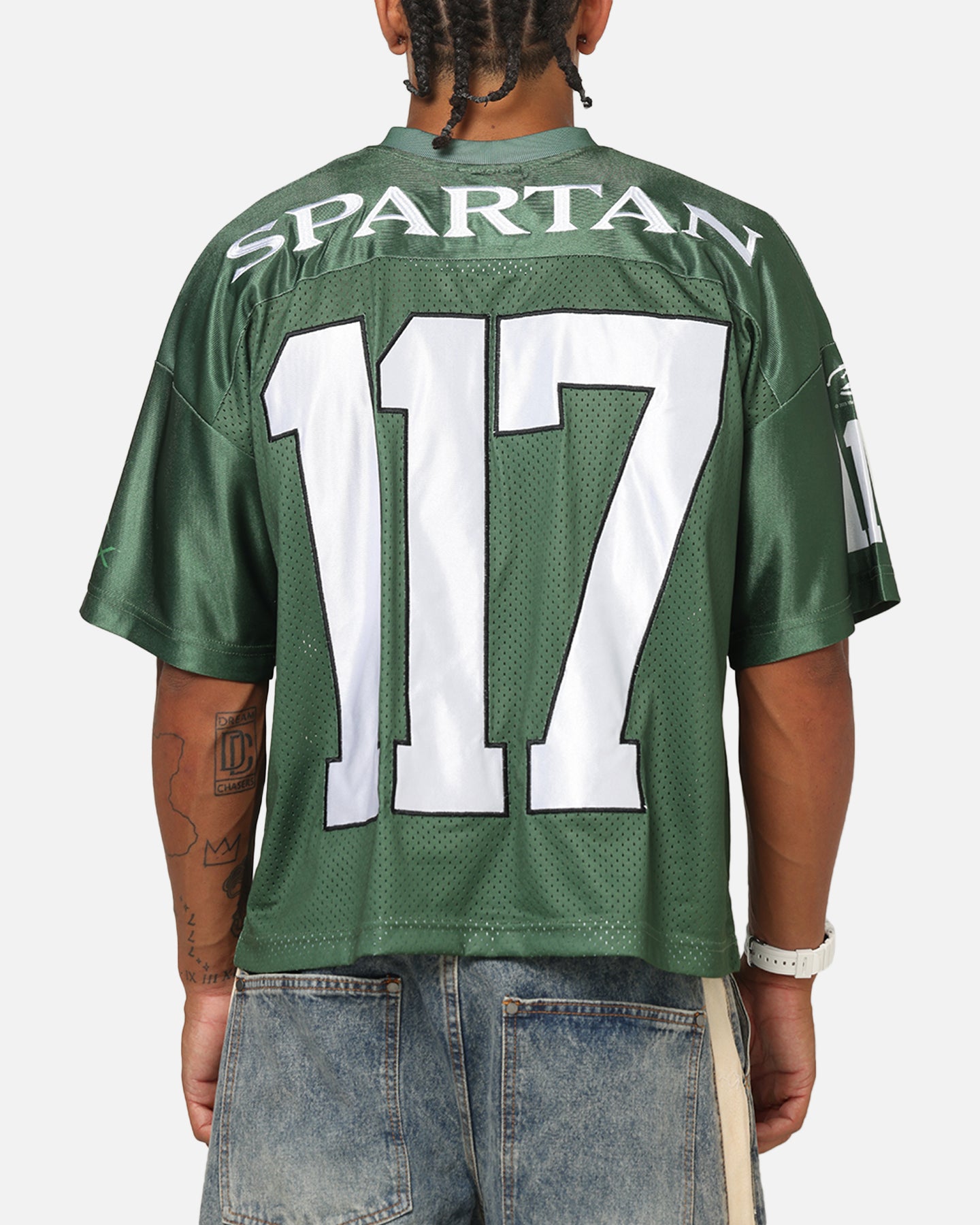  JERSEY everyone　XL 73Studio X Halo 2 Spartan 117 Football Jersey Forest Green