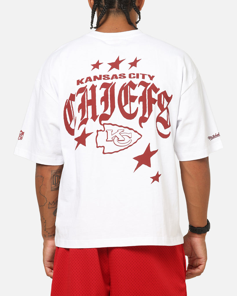 CHIEFS バスケットボールシャツ XL Mitchell & Ness Kansas City Chiefs Stars & Text Boxy T-Shirt White