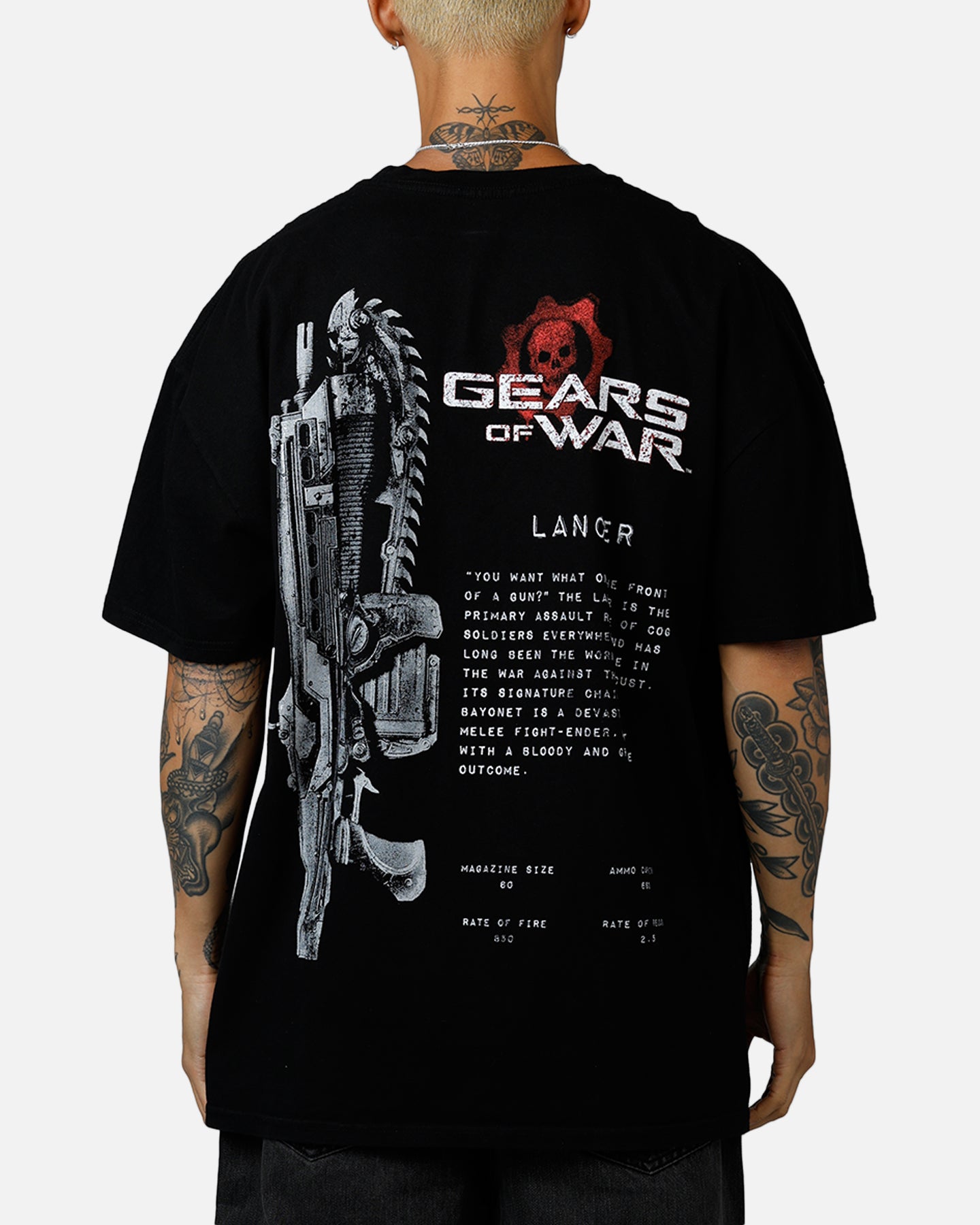 73Studio X Gears Of War Lancer T-Shirt Black | Culture Kings US
