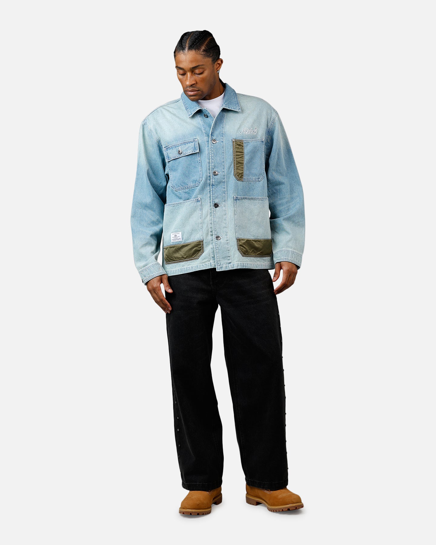 Alpha Industries Denim Relaxed Chore Coat Denim Blue | Culture