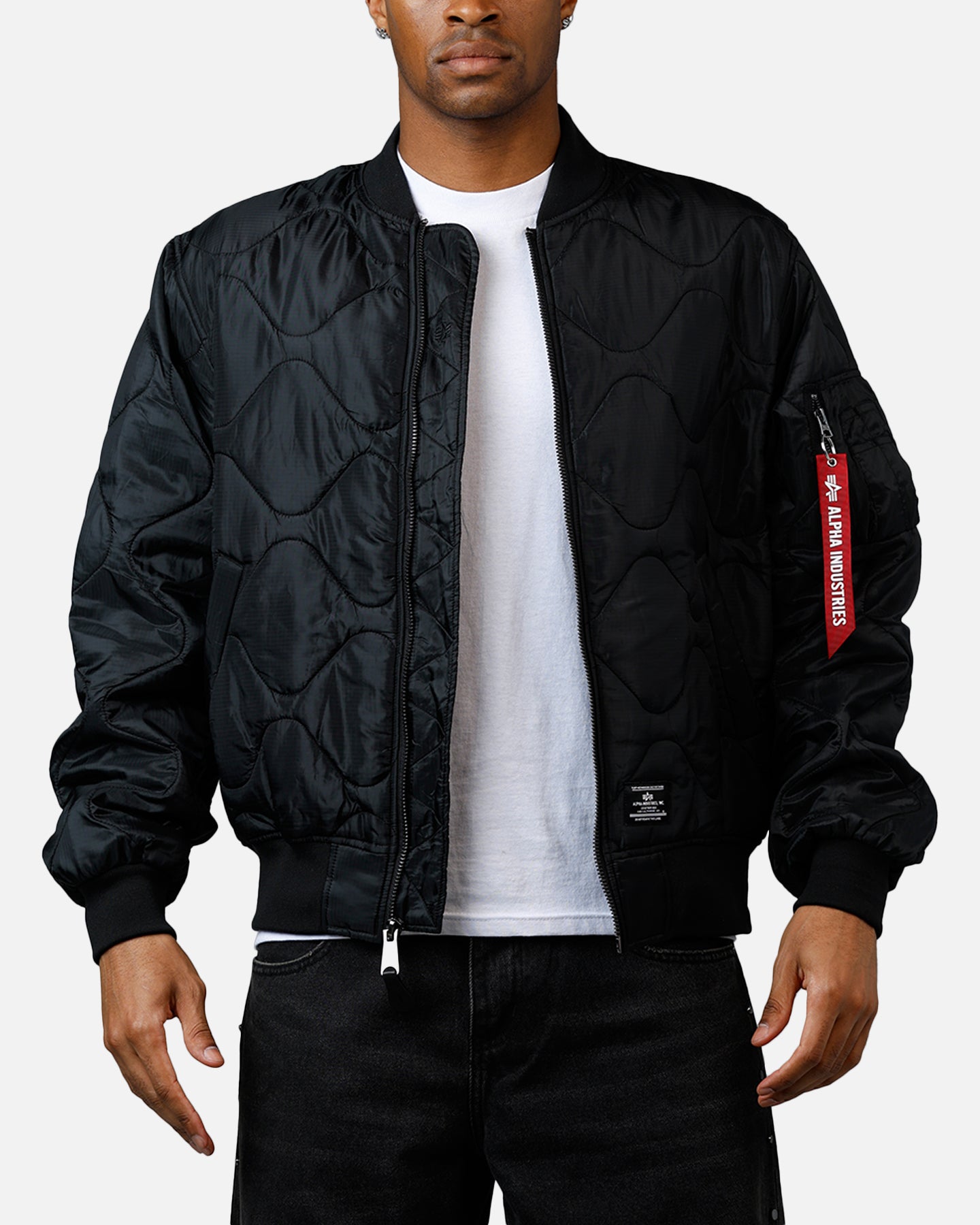 Alpha Industries L-2B Quilted Flight Jacket Black | Culture Kings US
