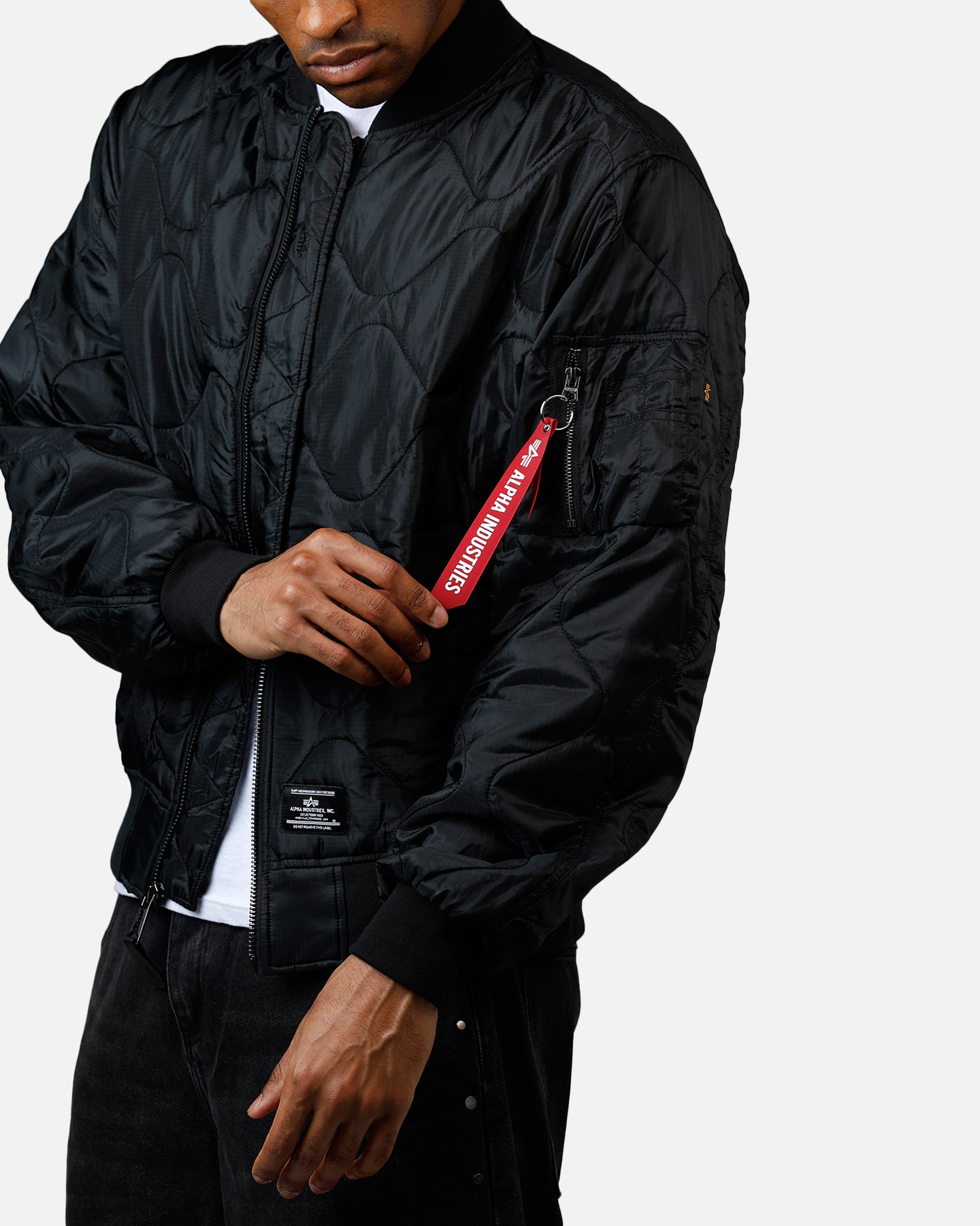Alpha Industries L-2B Quilted Flight Jacket Black | Culture Kings US