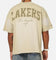 Mitchell & Ness Los Angeles Lakers Big Oversized Logo T-Shirt Gravel Stone