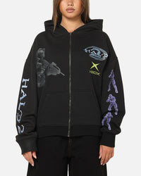 73Studio X Halo 2 Multiplayer Zip Hoodie Vintage Black