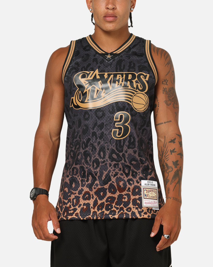 Mitchell & Ness Philadelphia 76ers Allen Iverson 'Leopard' Swing