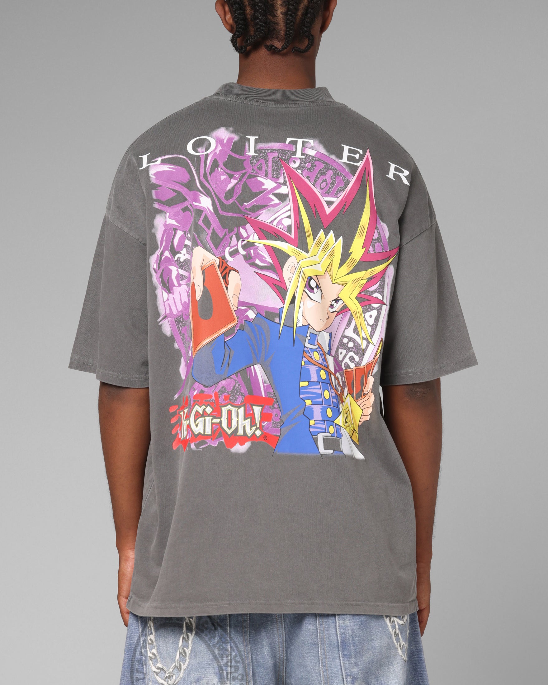 Loiter X Yu-Gi-Oh! Yugi T-Shirt Vintage Black | Culture Kings US