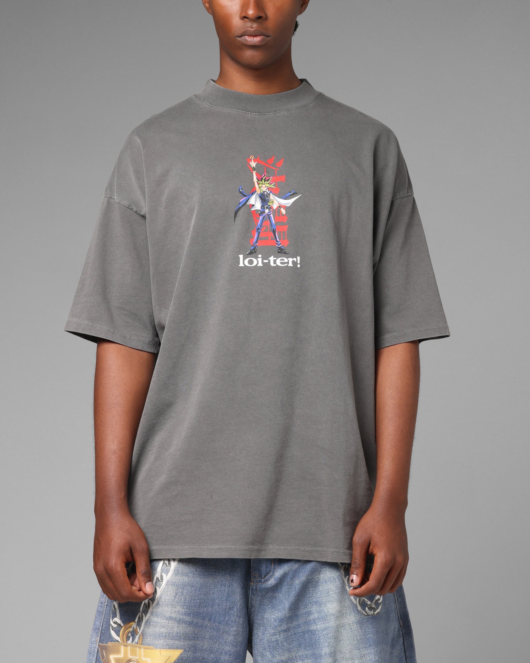 Loiter X Yu-Gi-Oh! Yugi T-Shirt Vintage Black | Culture Kings US