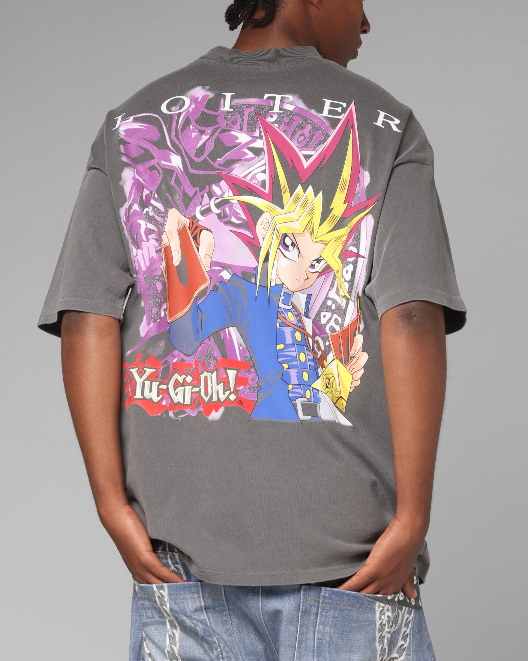Loiter X Yu-Gi-Oh! Yugi T-Shirt Vintage Black | Culture Kings US
