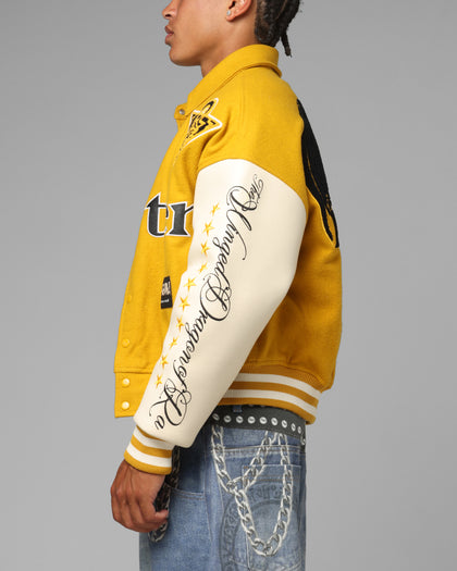 Loiter X Yu-Gi-Oh! Dragon Of Ra Varsity Jacket Off White/Yellow