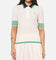Adidas Women's Originals Knit Polo T-Shirt Chalk White