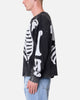 MNML Skeleton Thermal Long Sleeve Shirt Washed Black