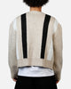 MNML Striped Mohair Cardigan Sweater Tan