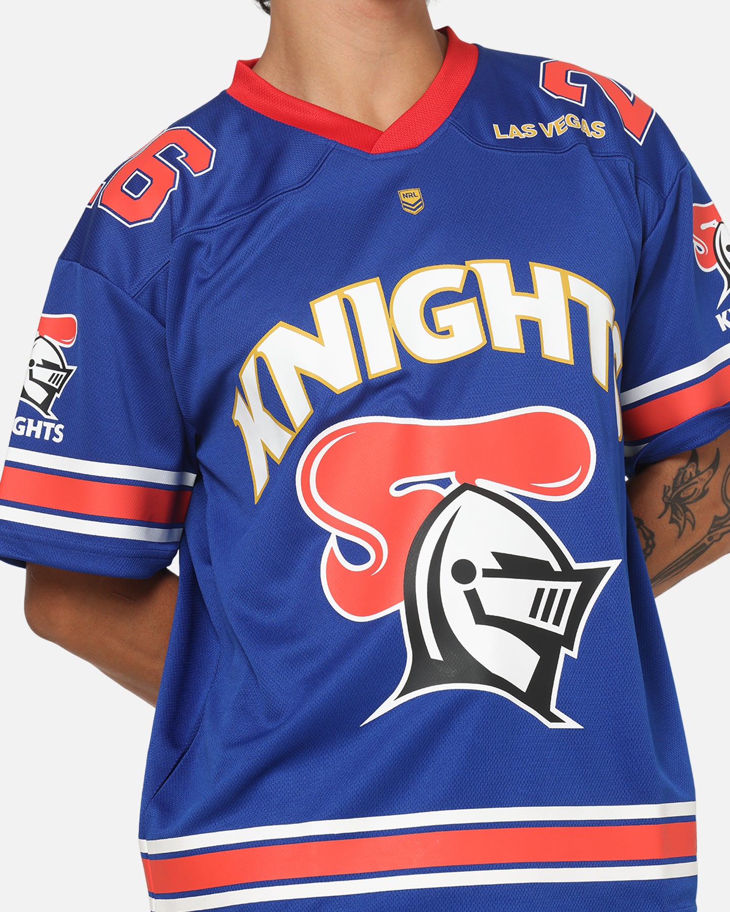 Bleacher Athletic Newcastle Knights NRL Vegas Round 2026 Jersey