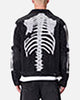 MNML Raw Skeleton Trucker Jacket Washed Black