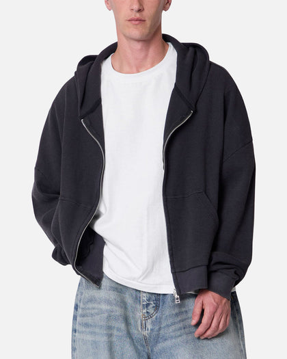 MNML Thermal Hoodie Washed Black