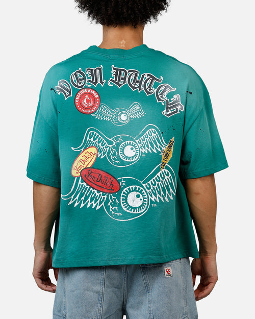 Von Dutch X Culture Kings CK T-Shirt Bottle Green