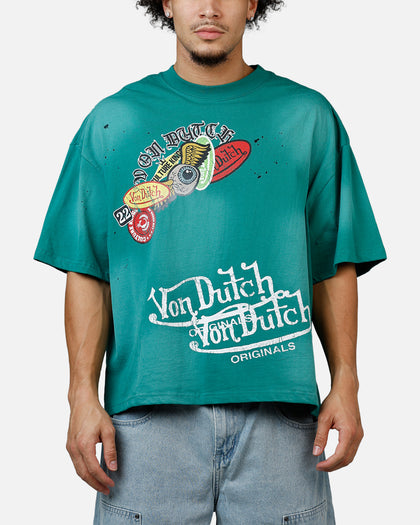 Von Dutch X Culture Kings CK T-Shirt Bottle Green