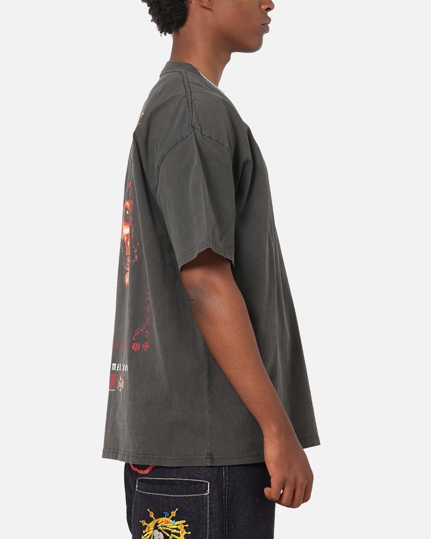 73Studio X Diablo Halloween Summer 2000 Vintage T-Shirt Black Wash